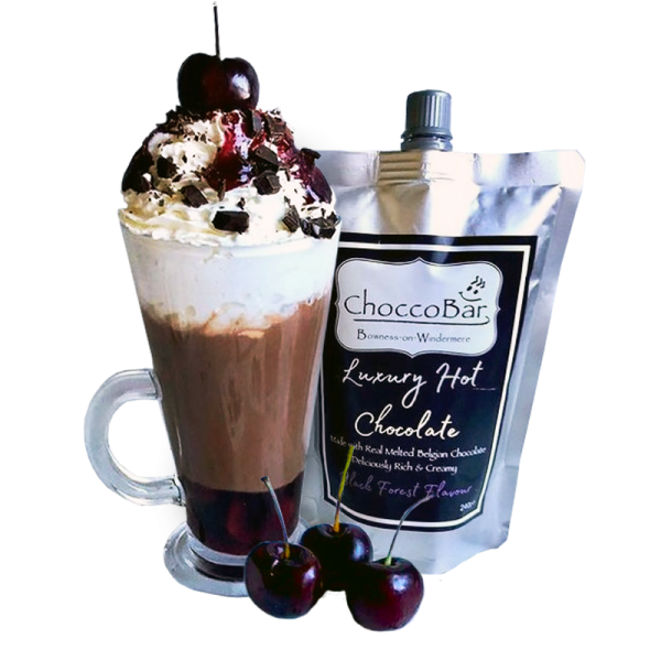 black forest flavour hot chocolate